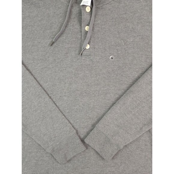 New American Eagle Henley Hoodie Pullover Mens Medium - Picture 3 of 7